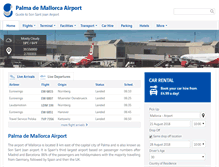 Tablet Screenshot of palmaairport.net